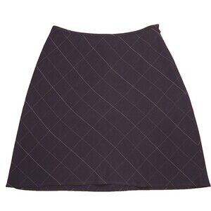 Anne Klein Sz 10 Simple Black Academia Professor Work Office Schoolgirl Skirt